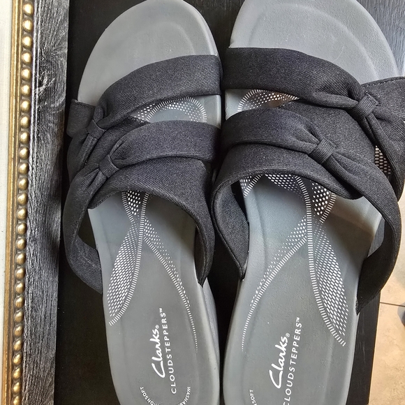 Clarks Women's Cloudsteppers Breeze Rae Cam Wedge Sandals Size 10 - Picture 7 of 7